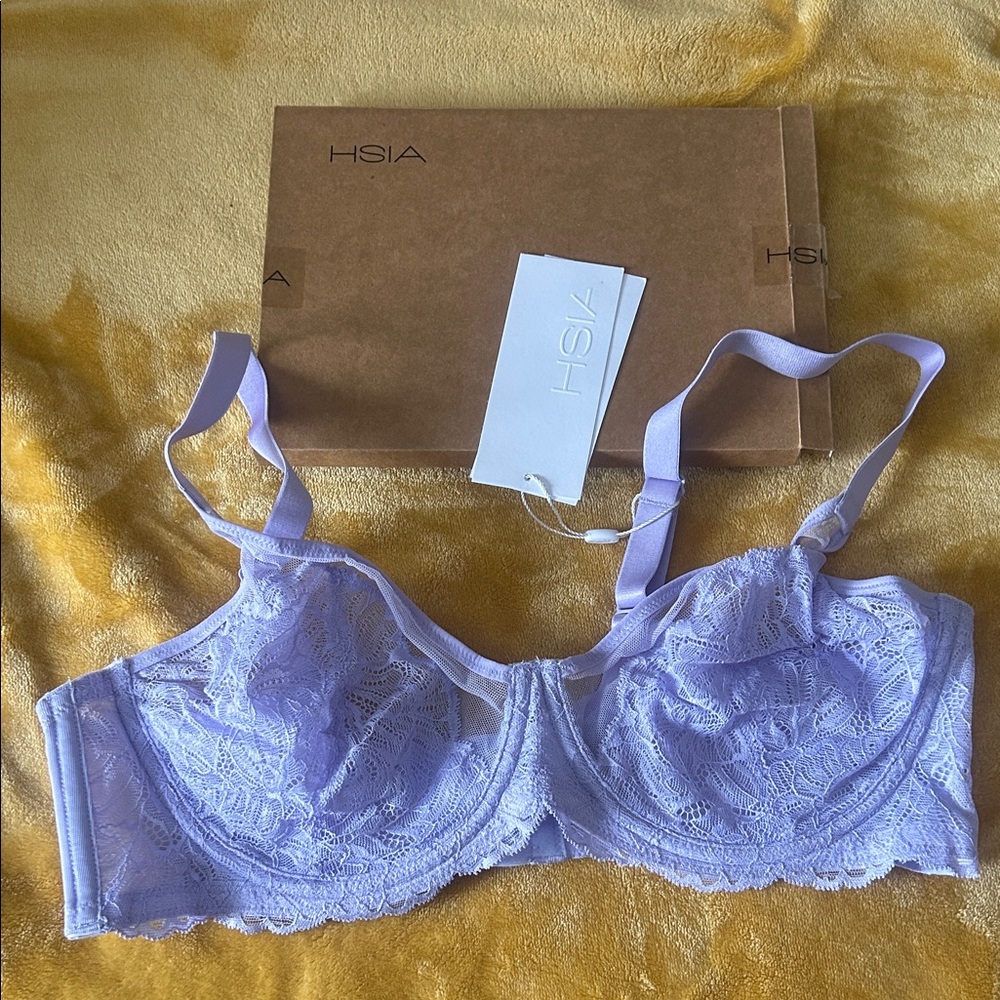 HSIA Light Purple Lace Underwire Bra